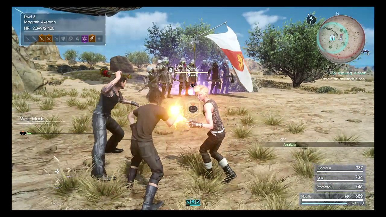 FINAL FANTASY XV fire rape