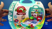 Learn Colors and Names Vegetables with Grocery Toys Playset - Learning videos for kids-9V