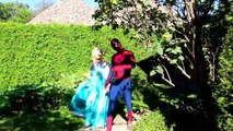 EVIL ELSA & Spiderman vs Frozen Elsa & Spiderman! w_ Bad Baby Joker Maleficent Spidergirl & Candy!-cih3z9Z