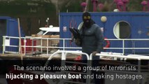 'Terrorists' hijack tourist boat in London terror drill