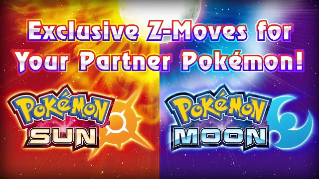 Pokemon Sun and Moon - Starter Pokémon Z-Moves and Ultra Beasts Trailer-879MqRz7nwM