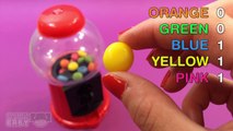 3D Double Bubble Gumball Machine | Learn Gum Colours for Kids ガムボールマシーン Part 2