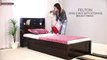 Single Beds - Buy Felton Single Bed With Storage (Walnut Finish) Online - Wooden Street