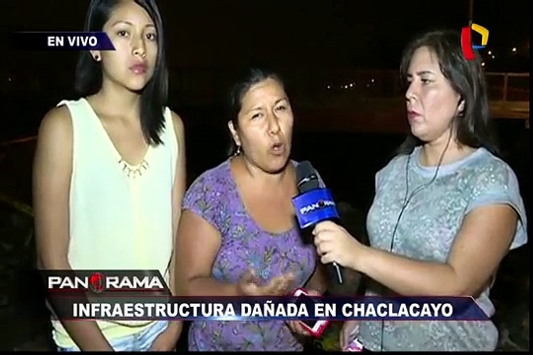 Infraestructura dañada en Chaclacayo: puente peatonal colapsó