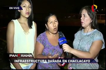 Infraestructura dañada en Chaclacayo: puente peatonal colapsó