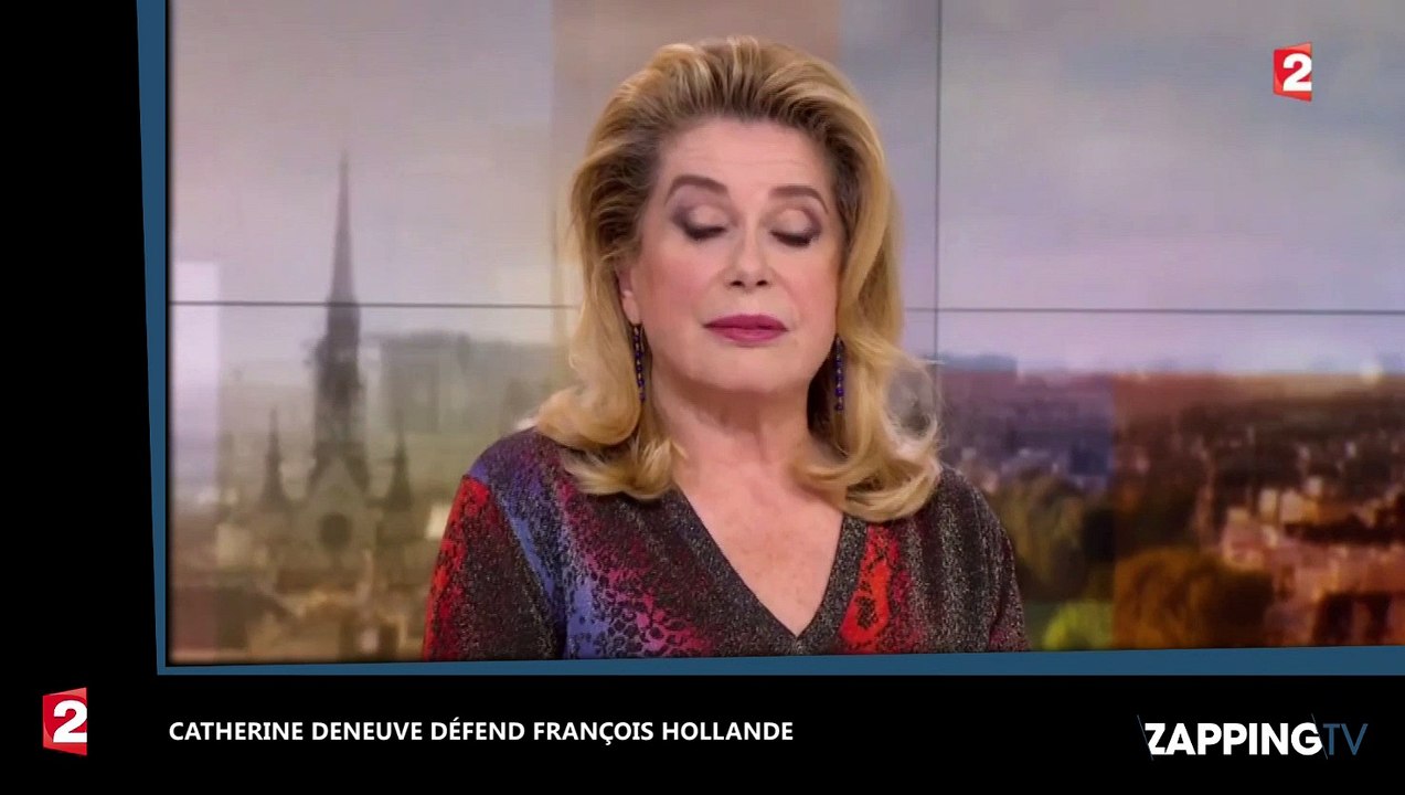 Catherine Deneuve défend François Hollande sur France 2