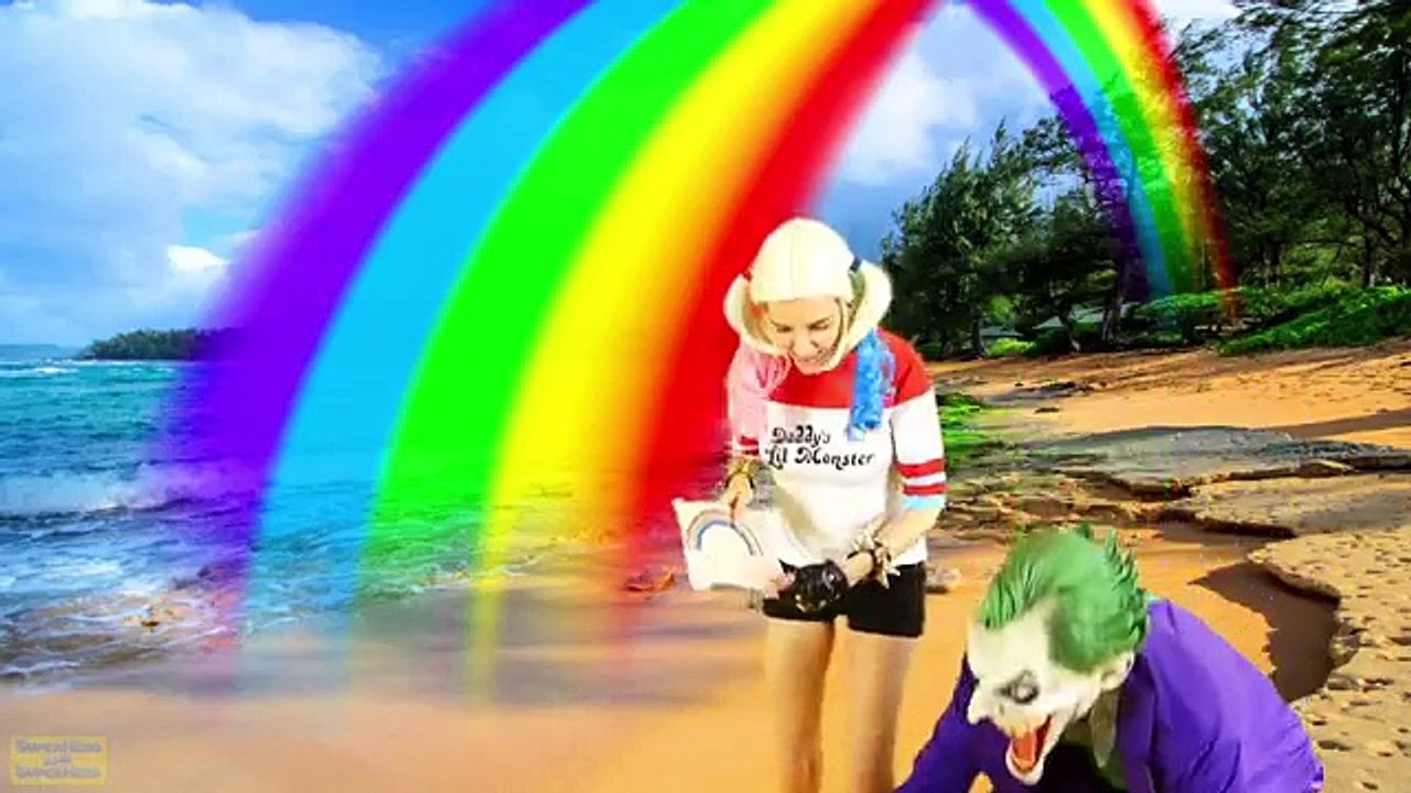 PREGNANT FROZEN ELSA PRANK vs JOKER and SPIDERMAN vs HARLEY QUINN - Superhero in real life
