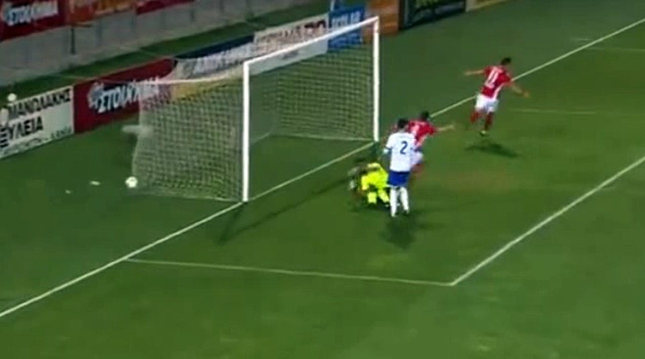 Georgios Giakoumakis  GOAL HD - Platanias FC 1-0 Iraklis 20.03.2017