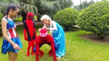 Frozen Elsa & Spiderman Catch a Bike Thief - Elsa Anna và Người nhện bắt tên trộm xe đạp M