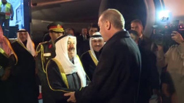 Cumhurbaşkanı Erdoğan, Kuveyt Emiri Şeyh Sabah Ahmed Cabir El Sabah'ı Kabul Etti