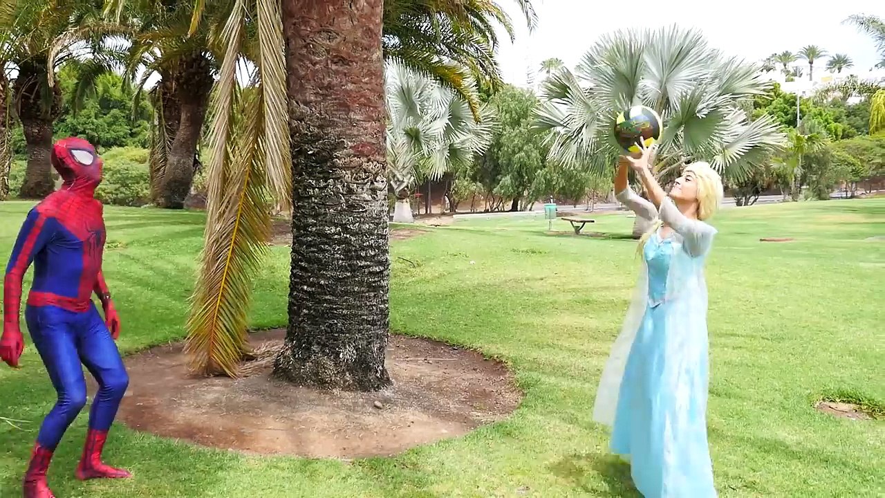 Spiderman & Frozen Elsa vs police - Spiderman Arrested in Real Life w joker & Superman Sup