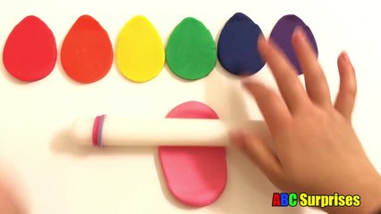Best Learning Video for Kids LEARN COLORS with Play Doh GIANT Rainbow