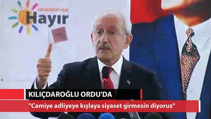 Kılıçdaroğlu: Evet demenin vebali var
