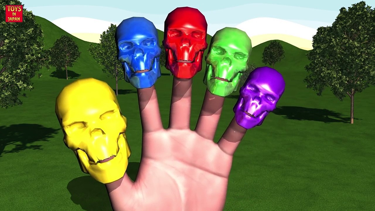 SPIDER-MAN RIDE SKELETON BANANA CAR CANDY Finger Family & MORE | Nursery Rhymes In 3D Anim