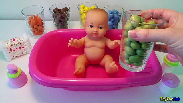 Детка ребенок ванна шоколад цвета кукла для Дети Узнайте м время детей младшего возраста видео с