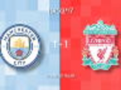Manchester City 1-1 Liverpool in words and numbers