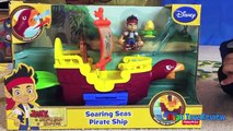GIANT EGG SURPRISE OPENING Disney Toys Jake and the Neverland Pirates Kinder Egg Kids Video