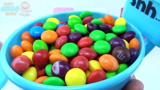 Toilet Candy M&Ms and Skittles Surprise Toys MInions Collection Playing Fun for Kids