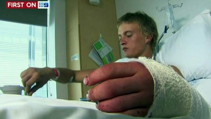 Teen jumps into crocodile-infested water to impress girl