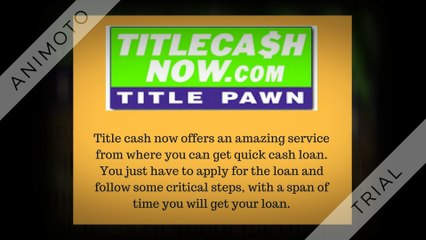 No Credit Check Title Pawn in Savannah | Title Cash Now