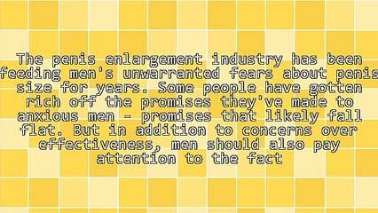 Penis Enlargement Products: Are They Really Safe?