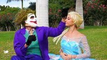 Spiderman vs Joker vs Frozen Elsa - Spiderman Rescues in Real Life - Fun Superheroes Movie