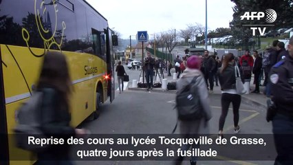 Reprise des cours au lycée de Grasse, 4 jours après la fusillade