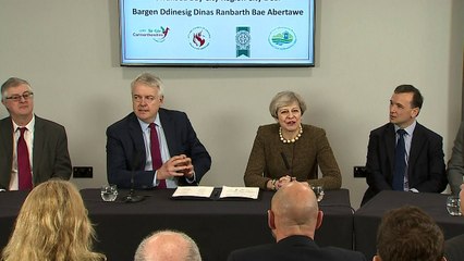 Theresa May signs city deal as Brexit trigger date announced