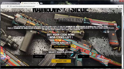 Get Free Rainbow Six Siege Ruby Weapon Skin DLC Redeem Code - Tutorial