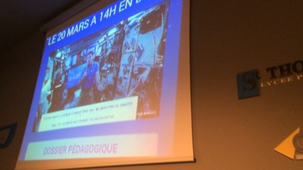 Conférence avec Thomas pesquet dans l'espace