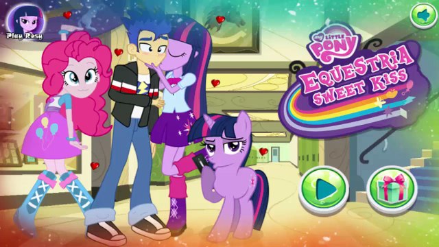 И верховая езда вспышка для игра девушки поцелуй караул искриться милая сумерки видео MLP