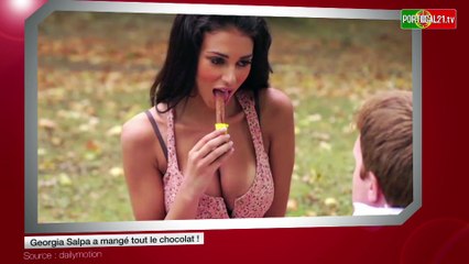 Georgia Salpa a mangé tout le chocolat !
