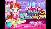 Baby Anna Tasty Cupcakes - Frozen Princess Anna Cake Decoration Game for Kids