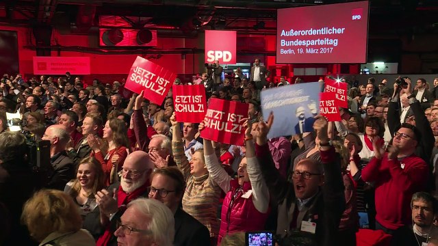 الحزب الاشتراكي الديموقراطي انتخب شولتز بالاجماع لمنافسة ميركل