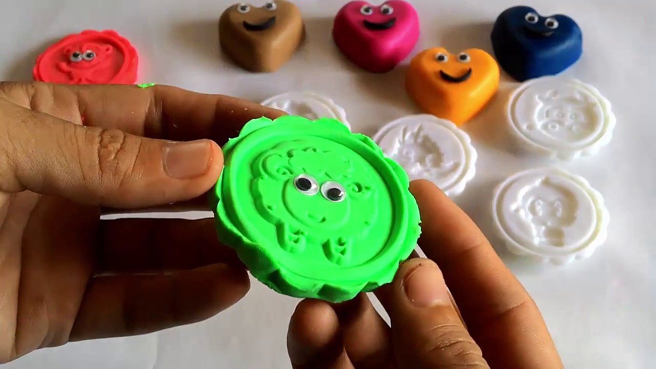 Fun Learning Colours with Glitter Play Doh Heart with Heart Wars Molds Creative for Kids-xOQgg9R9NiE