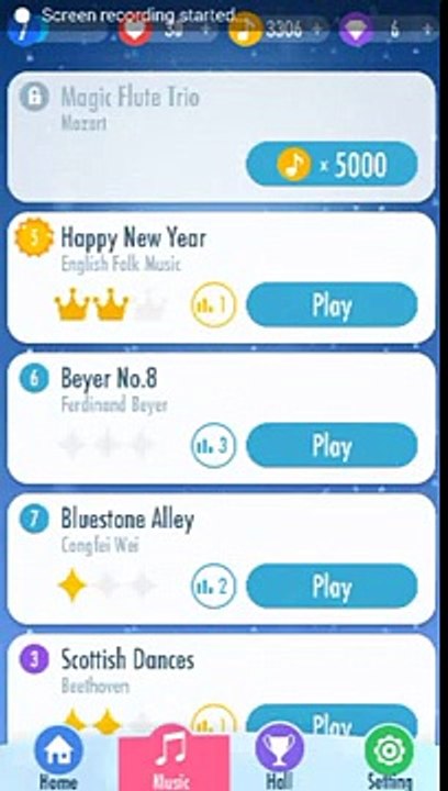 Piano Tiles 2 Beyer No 8 (Ferdinand Beyer) World Record 2535 Piano Tiles 2 Song 6
