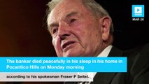 Billionaire philanthropist David Rockefeller dies at age 101