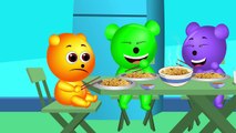Медведь плач принимать пищу Семья палец для смолистый Дети мега лапша Песня с палочки для еды