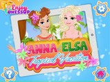 Anna And Elsa Tropical Vacation - Disney Princess Elsa Anna Frozen Dress Up Game For Girls