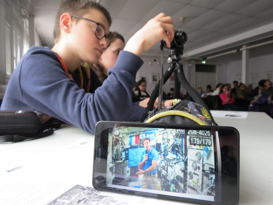 Les collégiens de Behren participe à une conférence en direct avec Thomas Pesquet