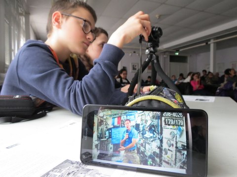 Les collégiens de Behren participe à une conférence en direct avec Thomas Pesquet