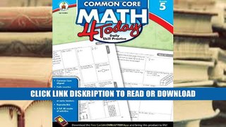 PDF Common Core Math 4 Today, Grade 5 (Common Core 4 Today) full online