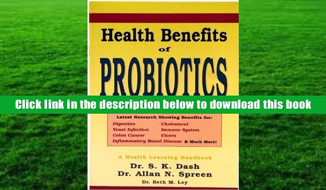 Best Ebook  Health Benefits of Probiotics (Latest Research Showing Benefits for Digestion,
