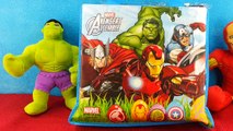 Avengers Assemble Kinder Egg Surprise Toys - Captain America Hulk Iron Man Spiderman Toys