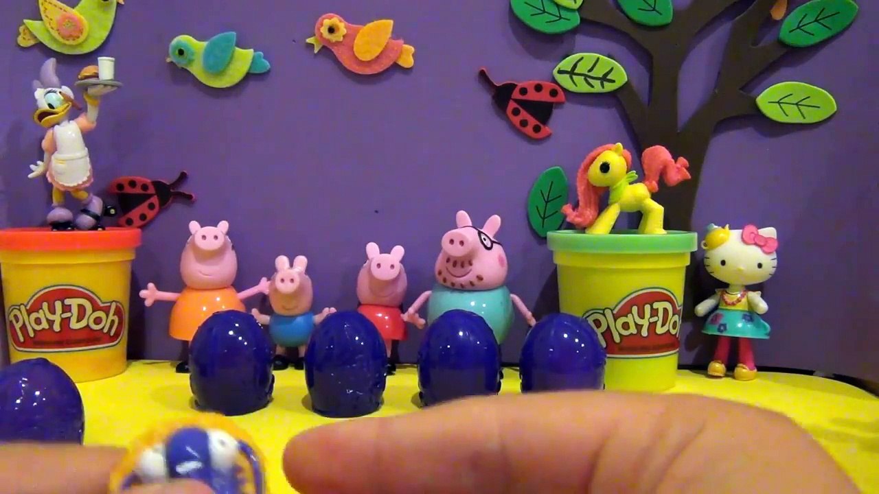 Monster Surprise Eggs - opening 5 surprise eggs by Disney Play Doh Surprise Toys-Bte_Tm0Bbfk