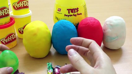 Play Doh Surprise Eggs - Kinder Surprise Cars 2 Thomas Spongebob Disney Pixar-5d12VbghDC0