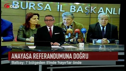 Balbay: 5 bölgede 'hayır'lar önde (Haber 20 03 2017)