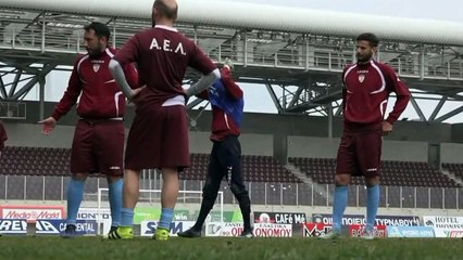 Θωμάς Ναζλίδης πριν την 25η ΑΕΛ-Παναιτωλικός 2016-17 (Gazetta tv)