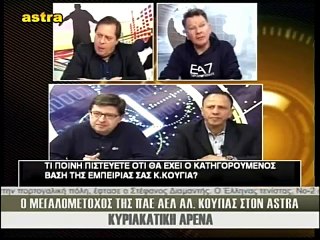 Κούγιας για αλλαγή σχέσεων με Μαρινάκη & χορηγίες στη Superleague (Άστρα 19-03-2017)