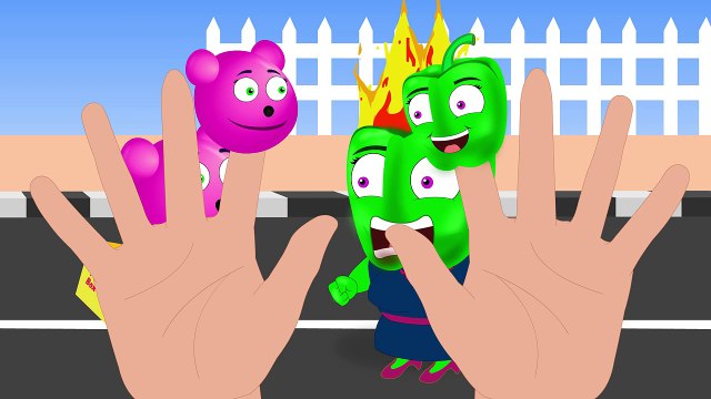 Finger Family | Jumbo Man Vs Gummy Bear farting Family Nursery Rhymes Funny video